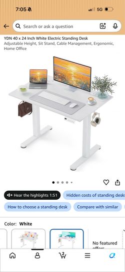 Standing desk