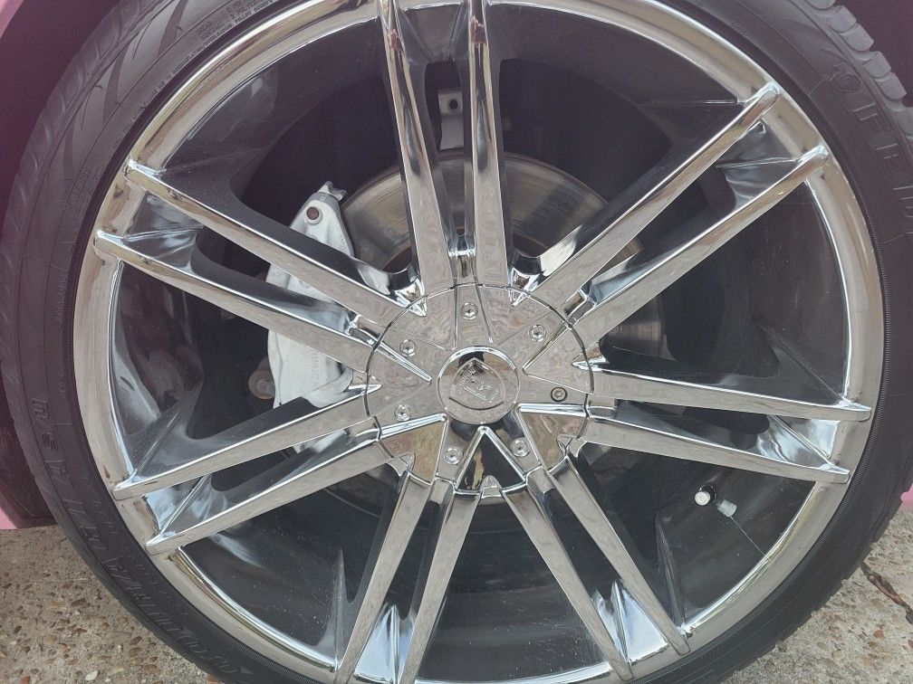 22 Inch Rims And Tires Set 4