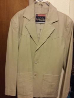 MENS LEATHER JACKET LARGE