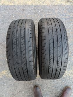 215/55/17 PAIR OF TIRES USED