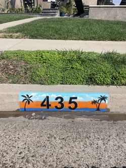 Beach Scene Background Curb Address 
