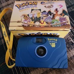 Rare Pokemon 35mm Camera Pocket Cam in original box Captain Crunch