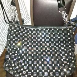 Rine Stone And Swade Hand Bag