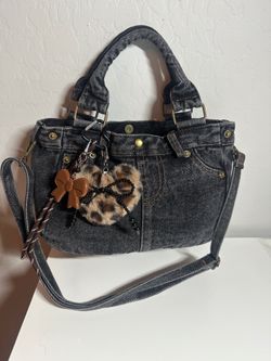 Denim handbag