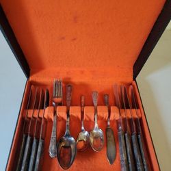 Vintage Silverplate Flatware Set By Court 