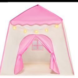 Bright Pink And Cream Tent/Playhouse  Open box item  Inventory Number 10(contact info removed)2