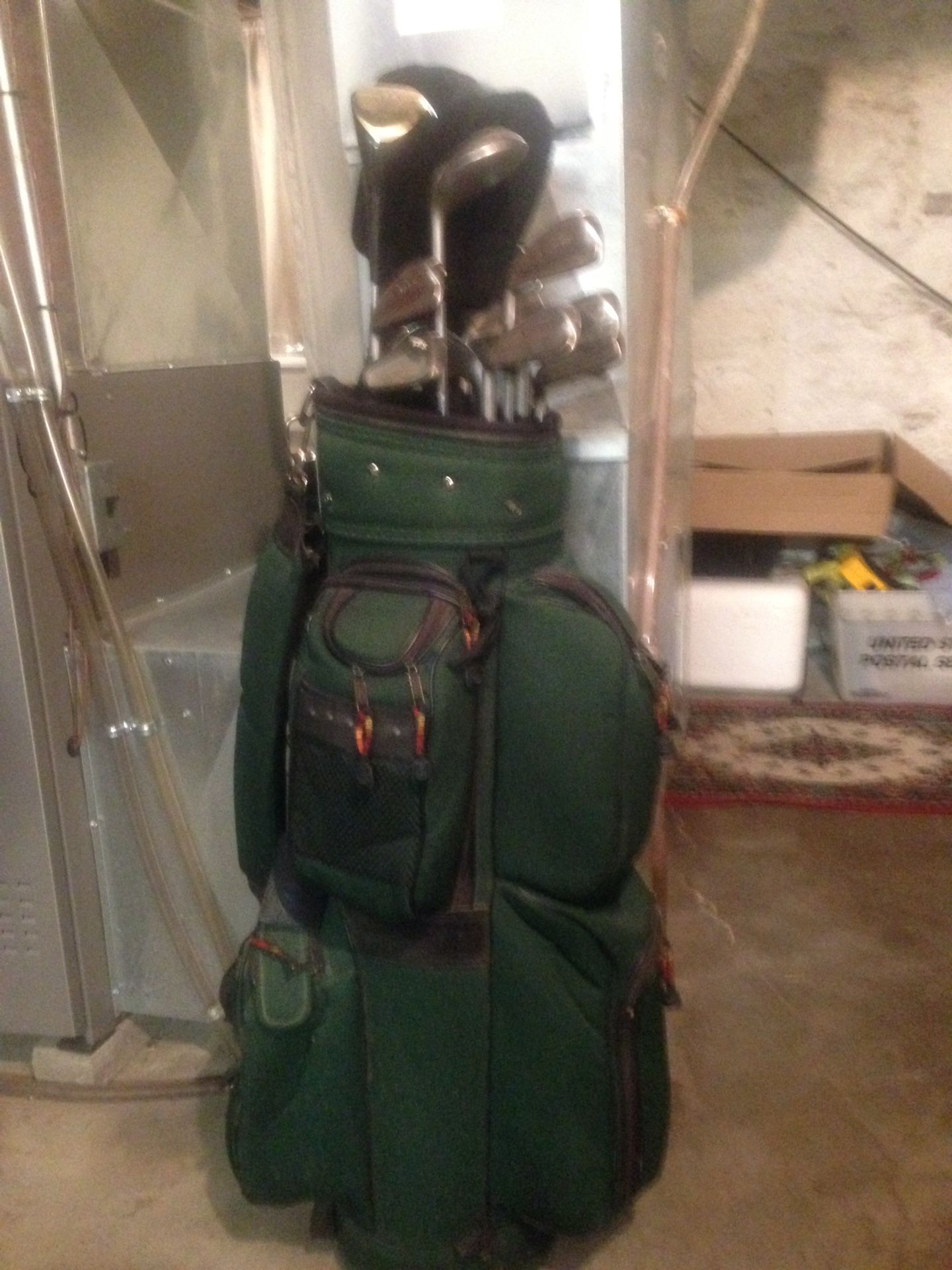 Taylor made-Altria-Cameron " Left Handed " Golf Clubs and Bag.