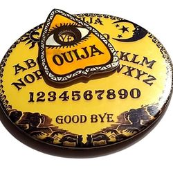 MINI OUIJA BOARD CIRCLE ROUNDED 3.5 INCHES AND A FOR FREE A MINI PLANCHETTE