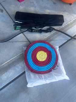 Archery Bow Set with Arrows and Target