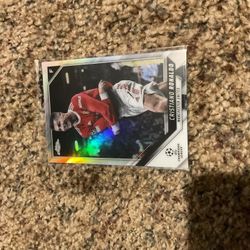 2022 Topps Chrome Cristiano Ronaldo Refractor Parallel Soccer Card Manchester United Legend 
