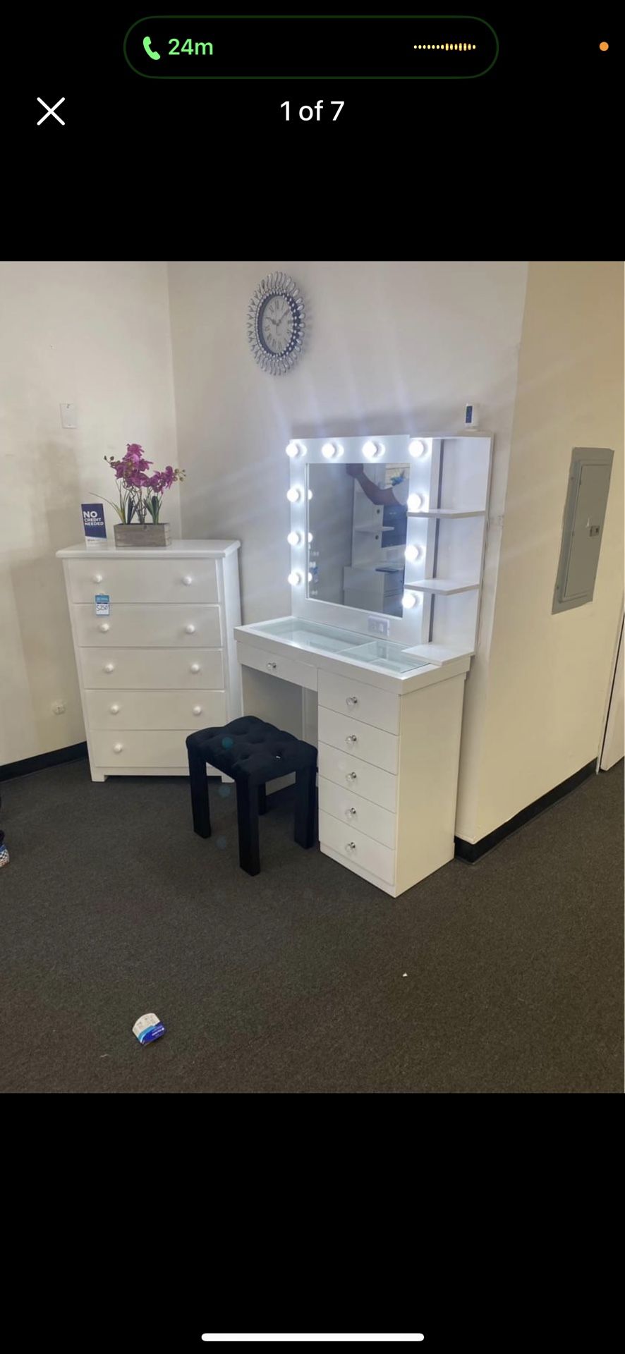 New 6 Drawer Makeup Vanity Set In Stock