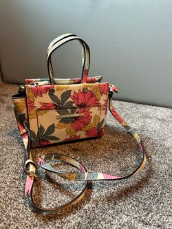 Steve Madden White Mini Floral Crossbody Purse