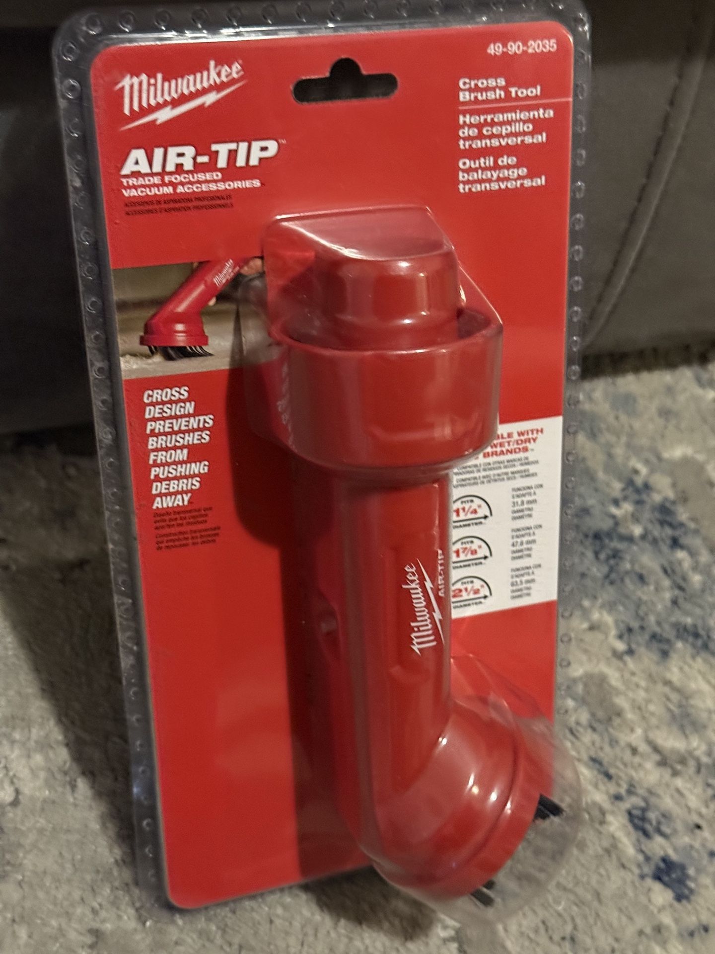 Milwaukee AIR-TIP Cross Brush Tool 49-90-2035