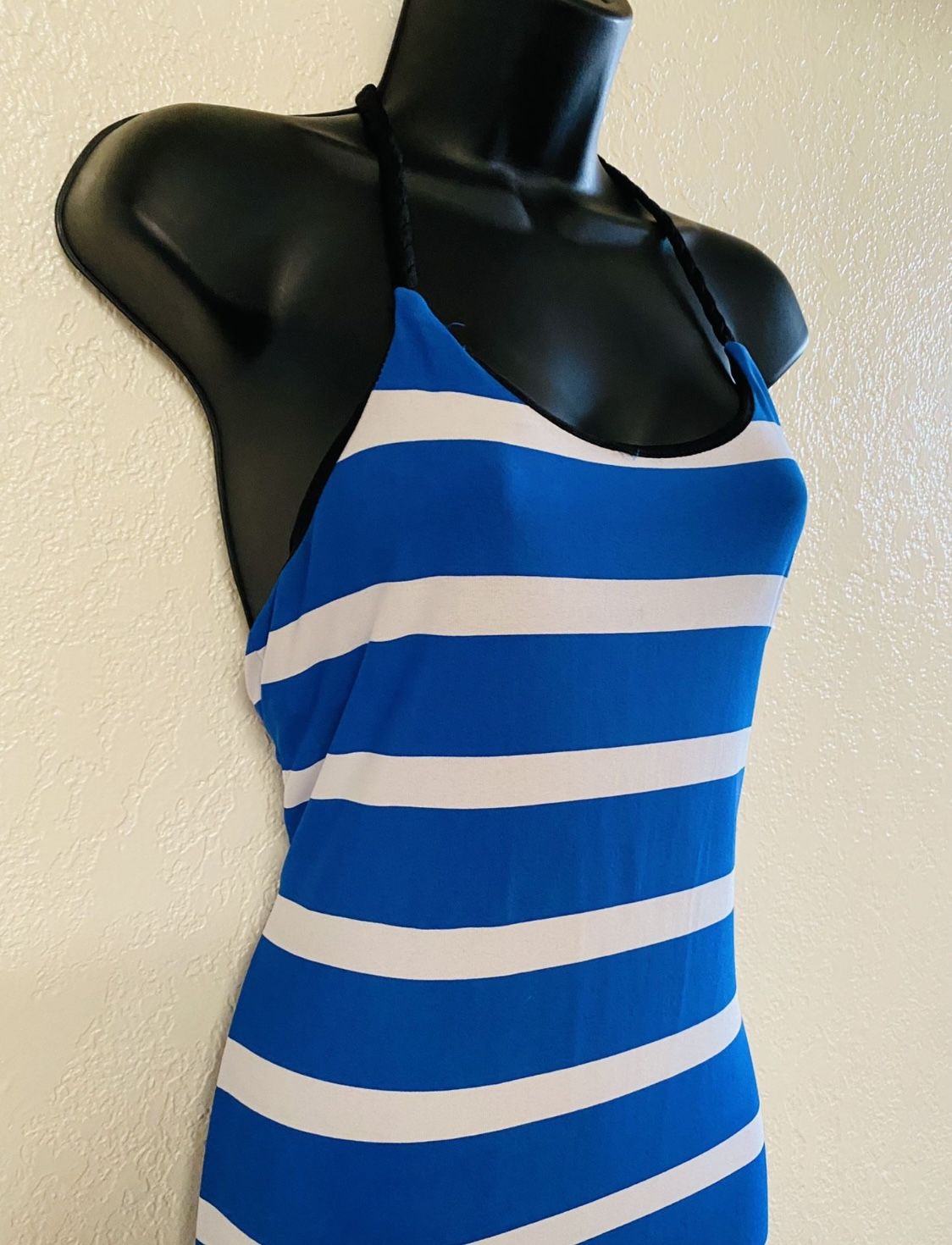 EMMA & MICHELE, Multicolor Striped Maxi Dress, Size S