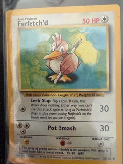 Farfetch'd Pokémon Card Base Set 27/102