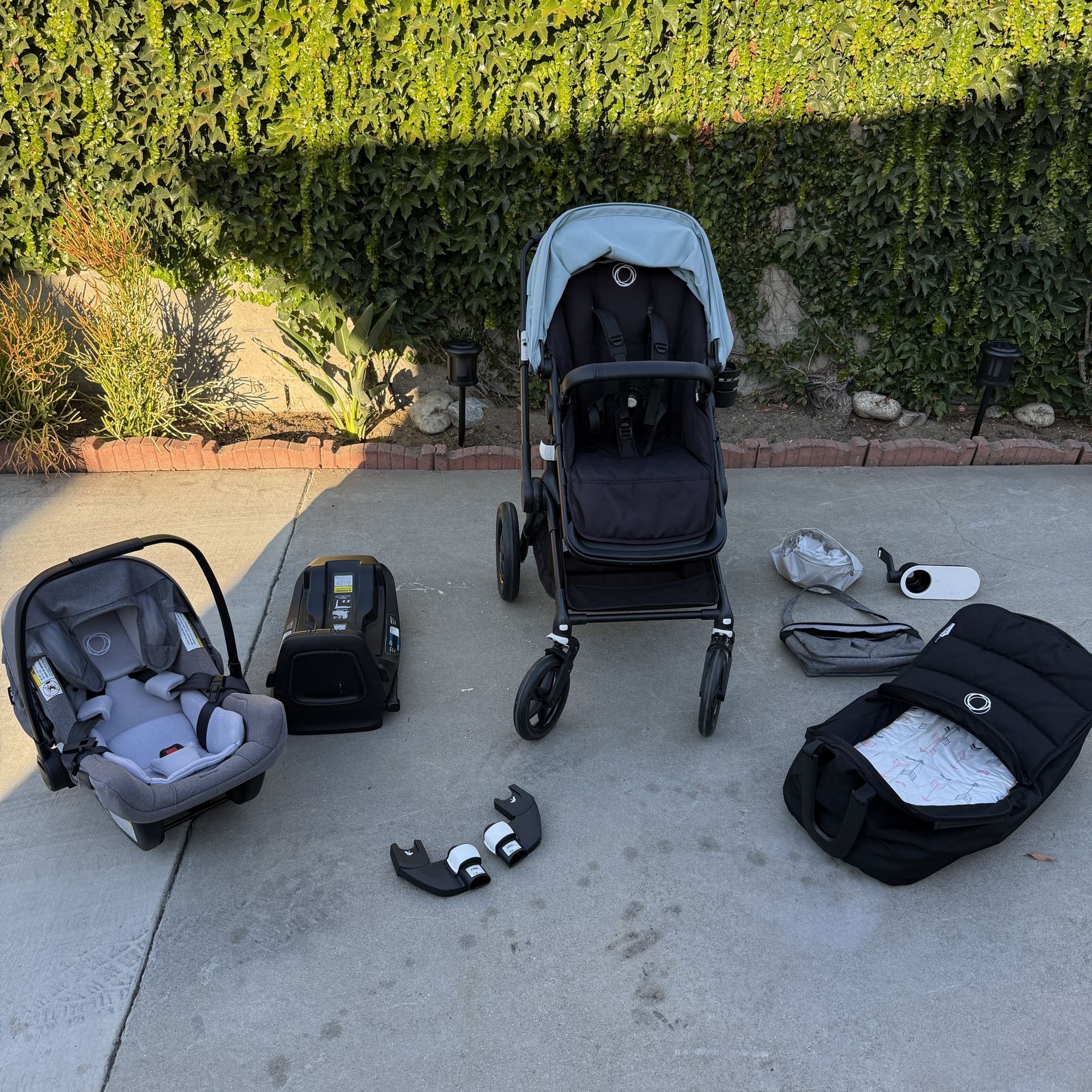 Bugaboo Fox2 Complete Stroller/Turtle Air by Nuna car seat with recline