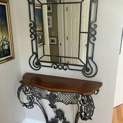 Ethan Allen Console Table With Mirror 