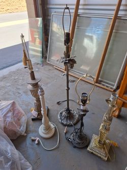 Lots of lamps and shades