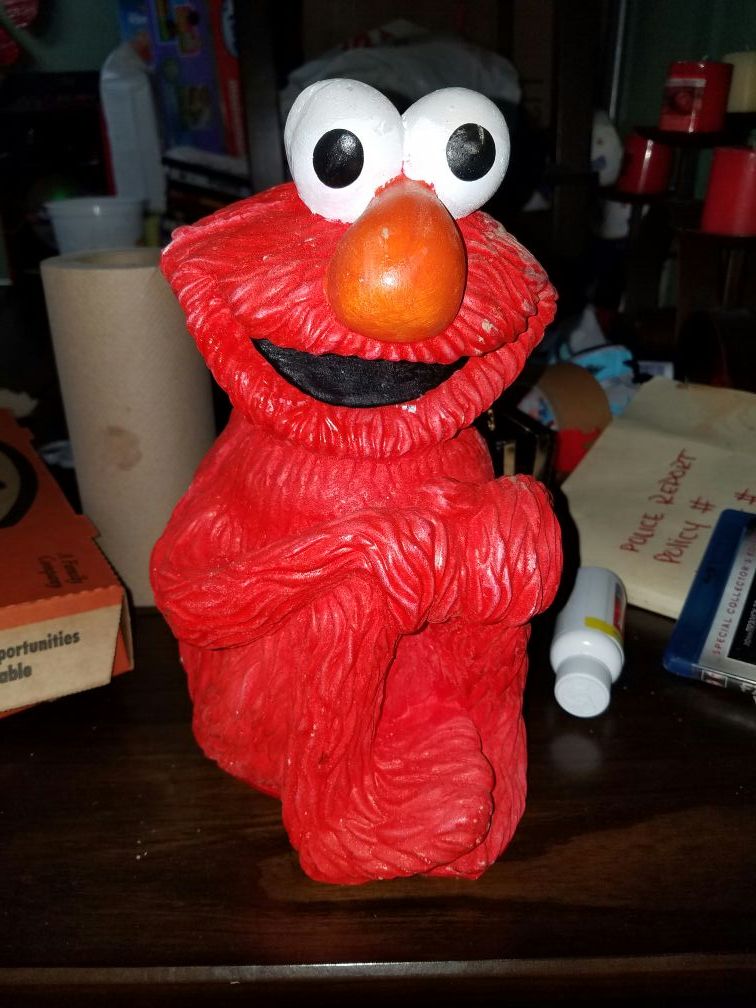 Elmo piggy bank for decoration