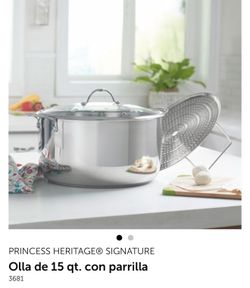 Olla de 15 QT con parrilla princess house