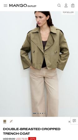 Cropped Trench Coat