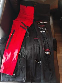 Jean jacket pant set