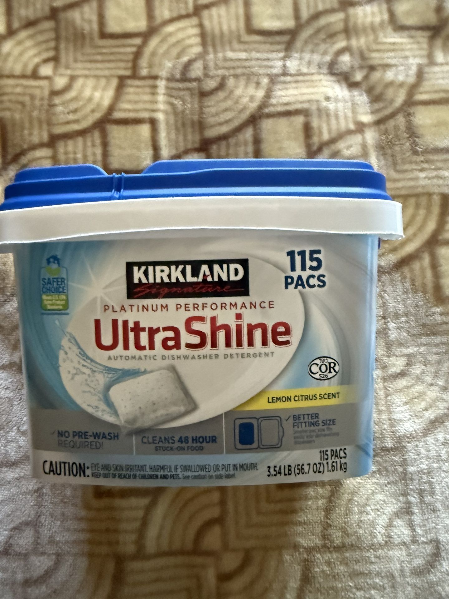 Kirkland Ultrashine Platinum Dishwasher Pacs