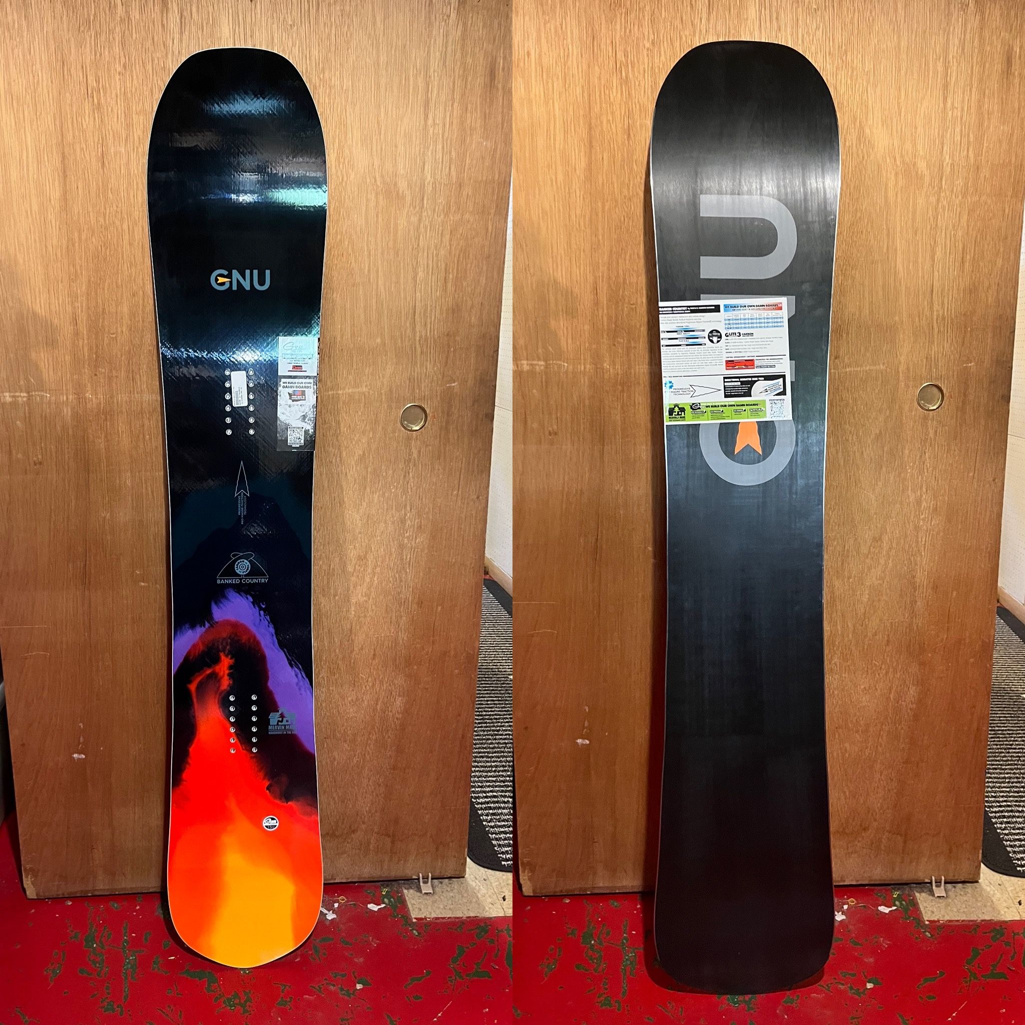 Gnu Banked Country 159 Cm 2023 Snowboard Brand New