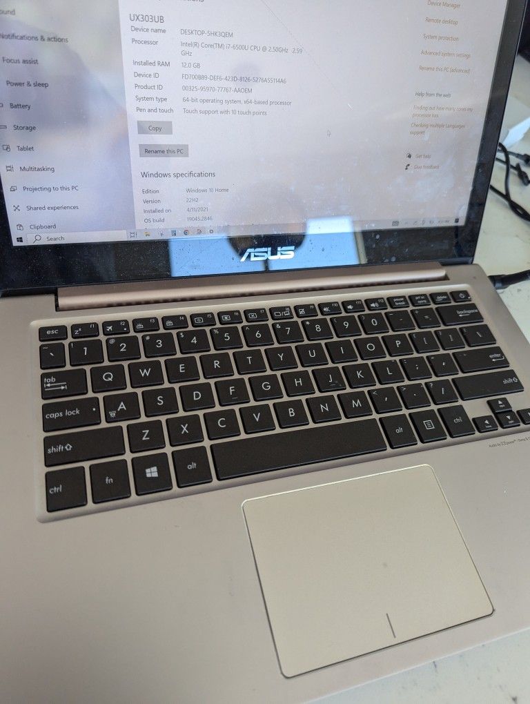Asus Zenbook 13.3 Windows 10