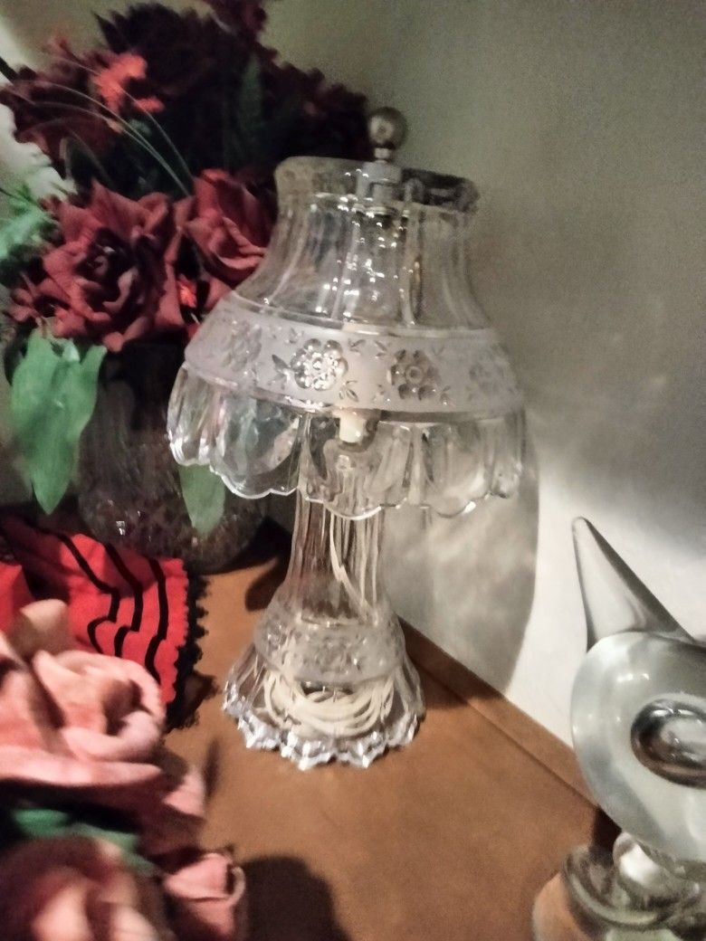 Crystal Lamps Large Perfect $80 Each I Have Two Left