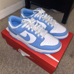 University Unc Dunk Low Size 9.5 Worn Once Great Condition