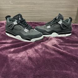 Jordan 4 Black Canvas