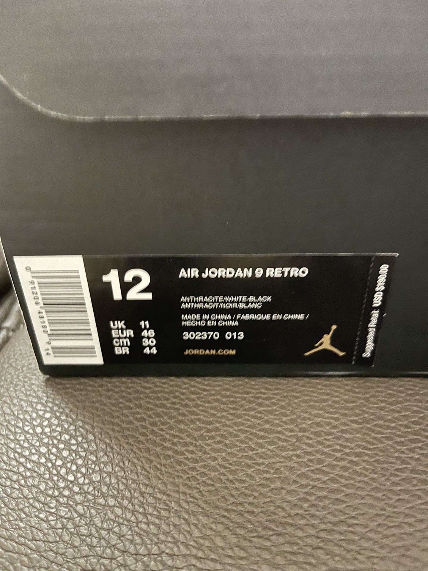 Jordan Retro 9 Size 12 Shoot Offer