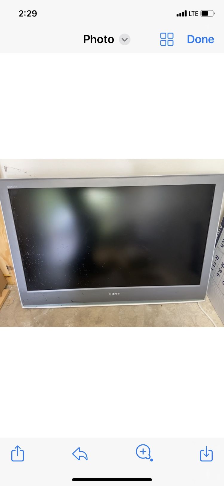 42” Sony Bravia LCD Tv With Heavy Duty Cantilever Adjustable Mount And Remote  