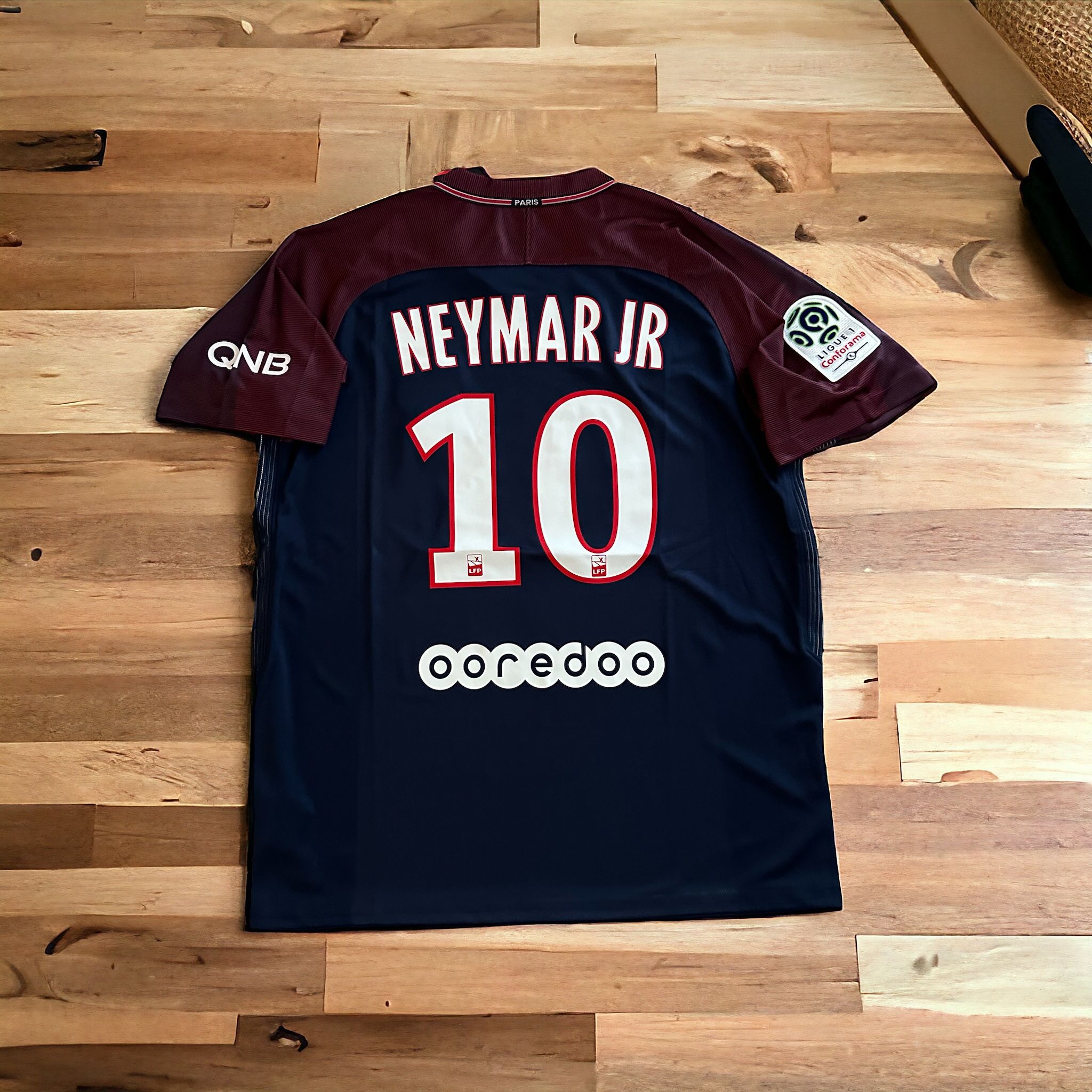 Neymar Jr Soccer Jersey PSG Home Blue 17-18 Football Shirt Retro Men #10 Footbal