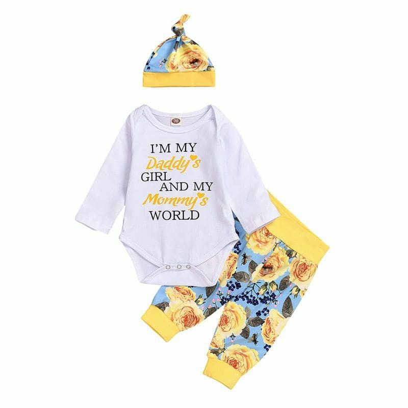 Daddy's girl and mommy's world outfit