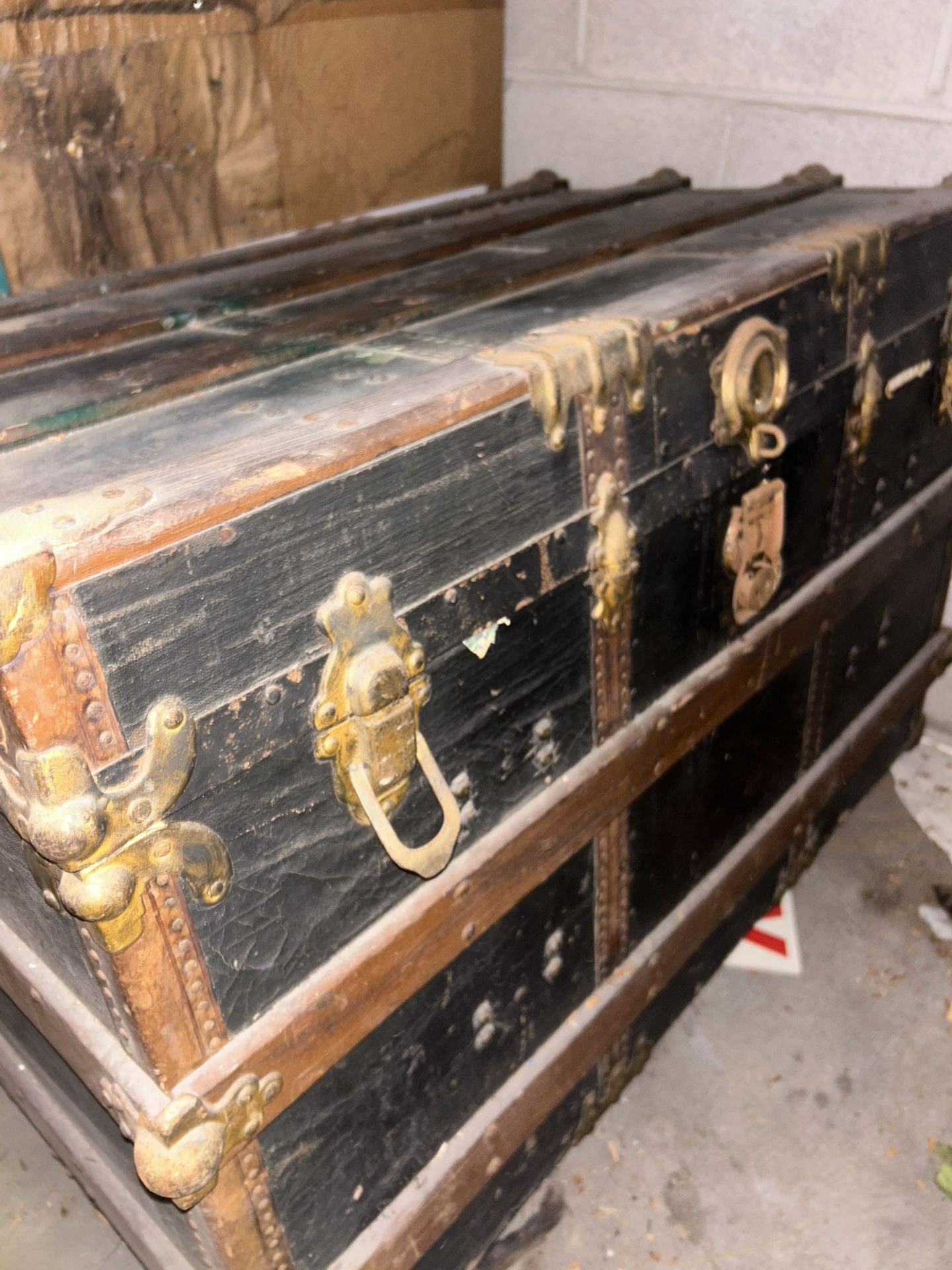 Antique Steamer Trunk $50 Or Best