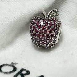 1 Pandora Fancy Red CZ Pave' Apple