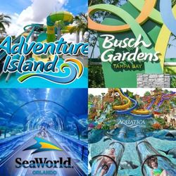 SeaWorld, Busch Garden, and more…!!!!