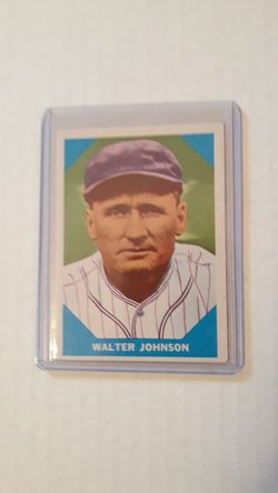 1960 Fleer Walter Johnson.