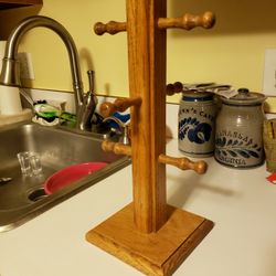 Oak Mug Rack