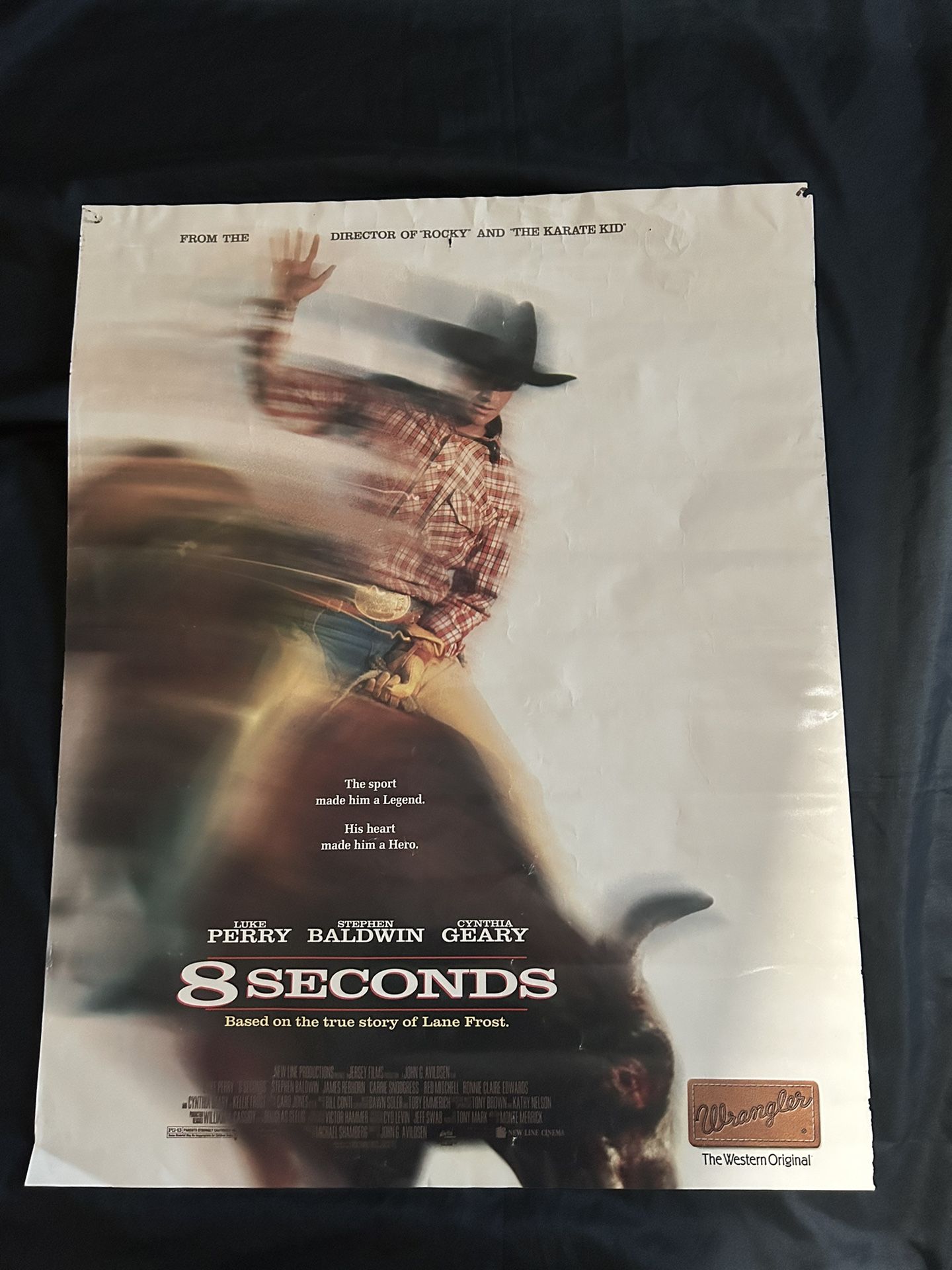 VTG- 90’s Movie Poster 8 Seconds, Lane Frost