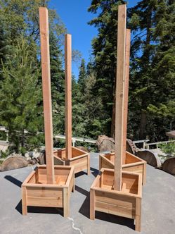 Planter Box With Post