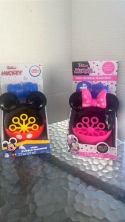 Mickey and Minnie bubble machine