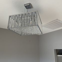 Chandelier with Crystals Hanging 