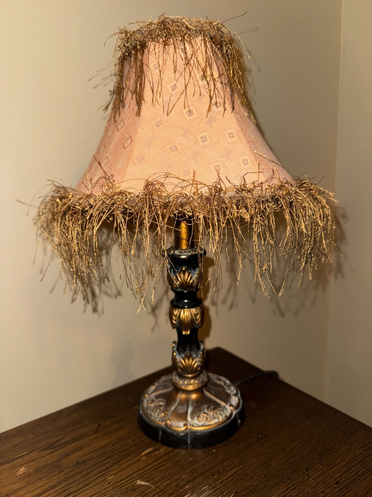 Vintage 17" Table Lamp – Ornate Charm for $25 OBO