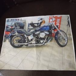 1995 Softail 1340cc Nice Low Mile Peacock Blue 