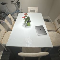 Glass Table (with 6 Chairs)