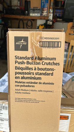 Aluminum Push-Button Crutches