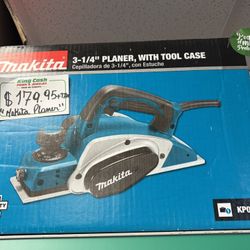 MAKITA 3-1/4 PLANER WITH TOOL CASE